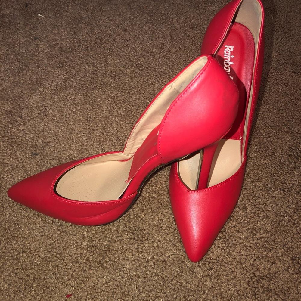 Rainbow Cat Red Pumps sz 36 (sz 6)